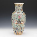 Chinese Famille Rose Vase, Apocryphal Qianlong Mark