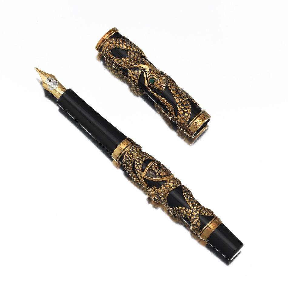 Parker Gold Snake Fountain Pen - Image 7 of 14