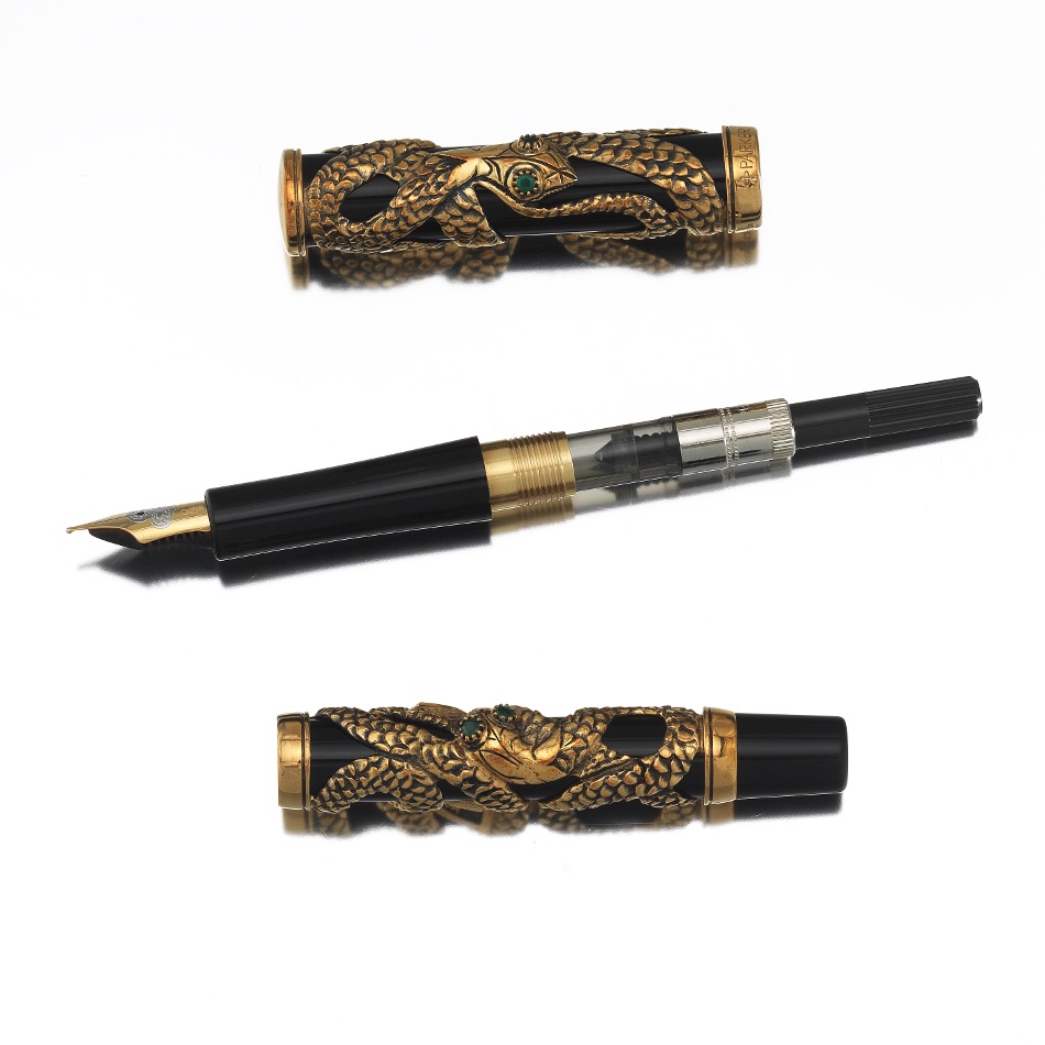 Parker Gold Snake Fountain Pen - Image 10 of 14