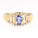 Ladies' Gold, Sapphire and Diamond Ring