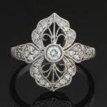 Ladies' Edwardian Style Gold and Diamond Ring