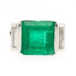 Ladies' 6.5 Carat Emerald and Diamond Ring