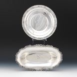 Gorham Sterling Silver Plate and Meriden Brittania Co. Pastry Tray