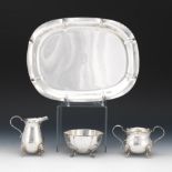 Sterling Silver Four-Piece Tea/Coffee Set, including by Dominick & Haff