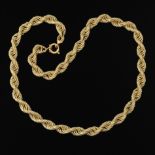 Ladies' Italian Gold Frosted Rope Necklace