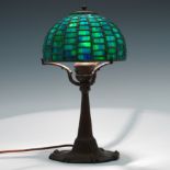 Tiffany Studios Geometric Leaded Glass Lamp, 606