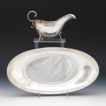 Gorham and Frank Smith Sterling Silver Pastry Tray and Saucer