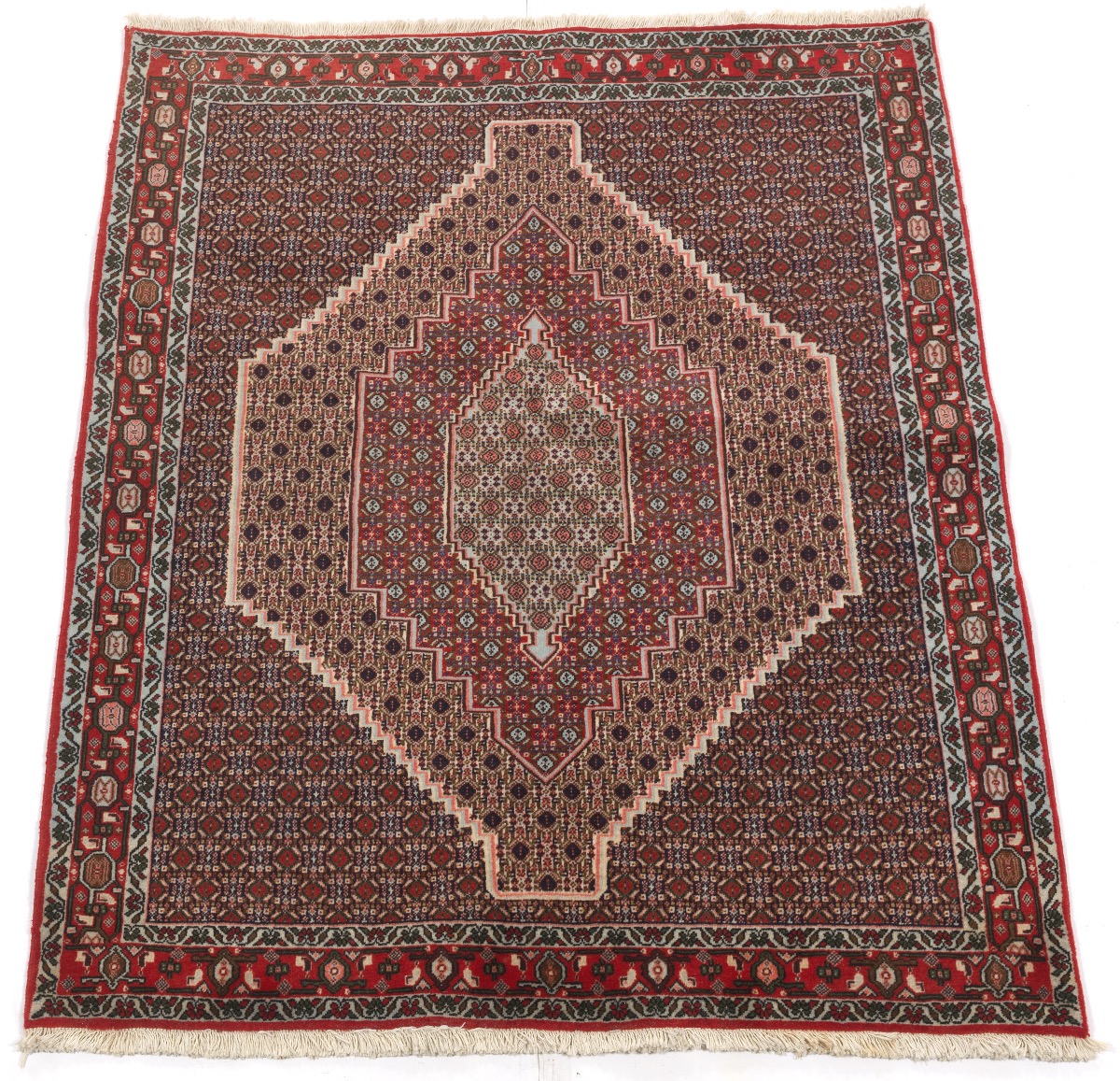 Very Fine Hand-Knotted Senneh Bijar Carpet