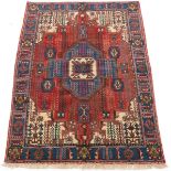 Semi-Antique Fine Hand-Knotted Nahavend Carpet