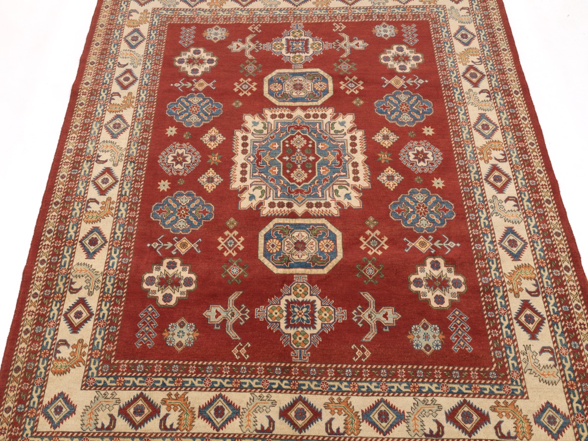 Fine Hand-Knotted Caucasian Kazak Carpet - Image 2 of 5