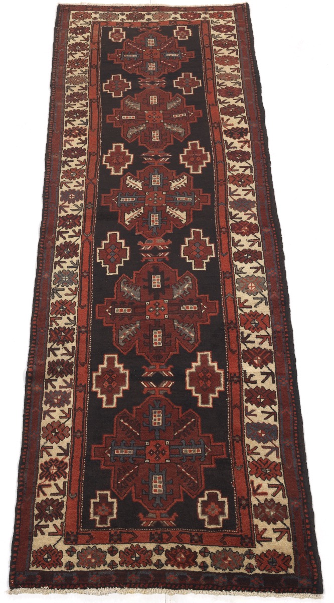 Semi-Antique Fine Hand-Knotted North-West Persia Runner