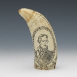 Horatio Nelson H.M.S. Victory Commemorative Replica Scrimshaw