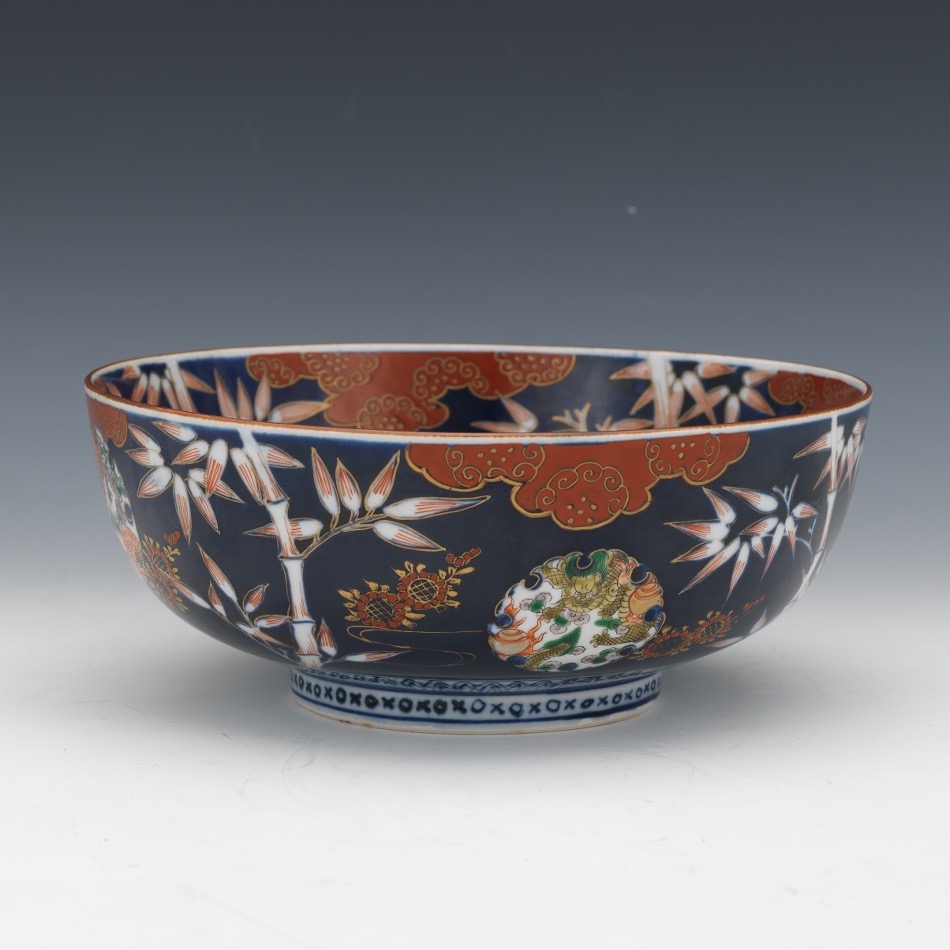 Japanese Dragon Bowl - Image 5 of 7