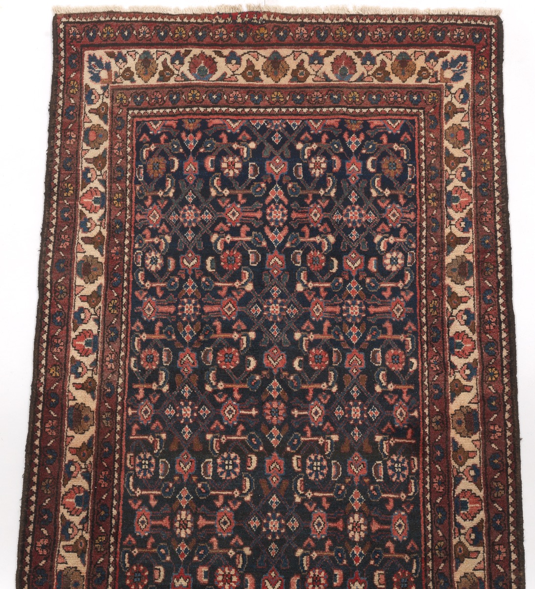 Semi-Antique Hand-Knotted Mahal Runner - Image 3 of 4