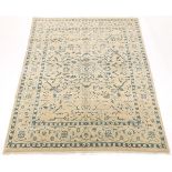 Fine Hand-Knotted Silk and Wool Tabriz Carpet