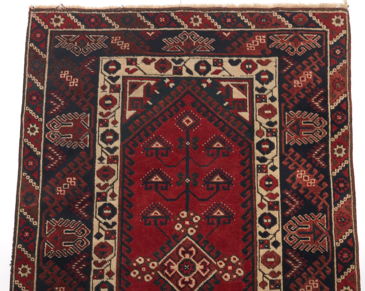 Semi-Antique Fine Hand-Knotted Village Carpet - Image 3 of 4