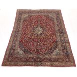 Semi-Antique Fine Hand-Knotted Kashan Carpet