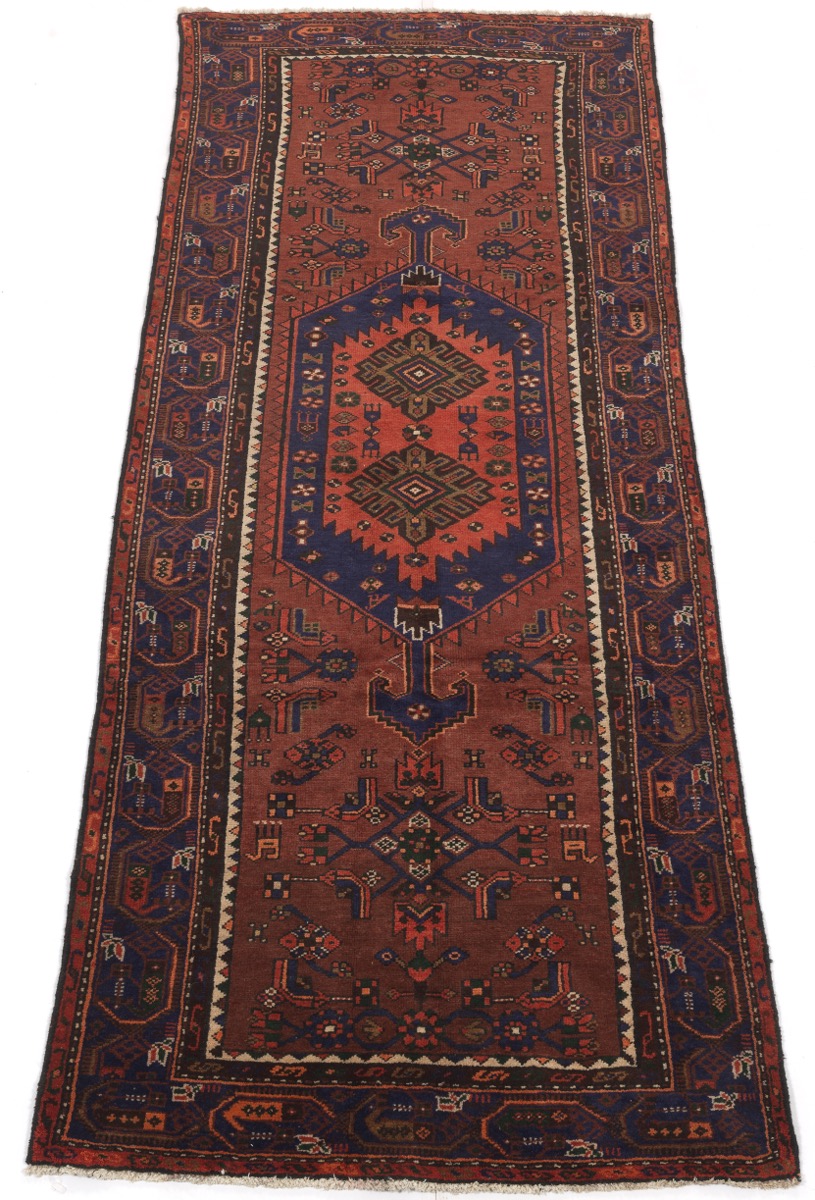 Semi-Antique Fine Hand-Knotted Zanjan Runner