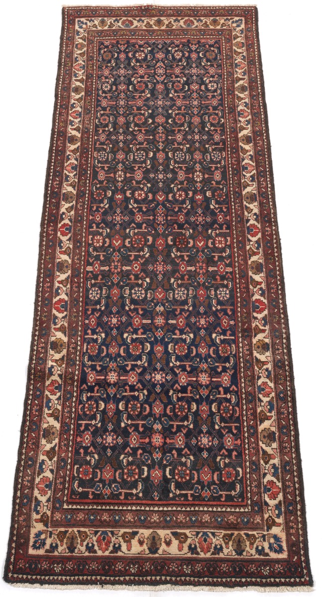 Semi-Antique Hand-Knotted Mahal Runner