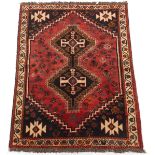 Semi-Antique Fine Hand-Knotted Shiraz Carpet