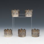 Five Ernest Cardeilhac 950 Silver Salts