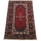 Semi-Antique Fine Hand-Knotted Village Carpet