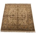 Fine Hand-Kotted Oushak Square Carpet