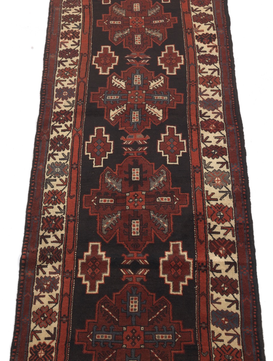 Semi-Antique Fine Hand-Knotted North-West Persia Runner - Image 2 of 4