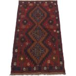 Semi-Antique Hand-Knotted Balouch Carpet