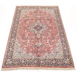Fine Hand-Knotted Silky Mercerized Cotton Kashmir Carpet