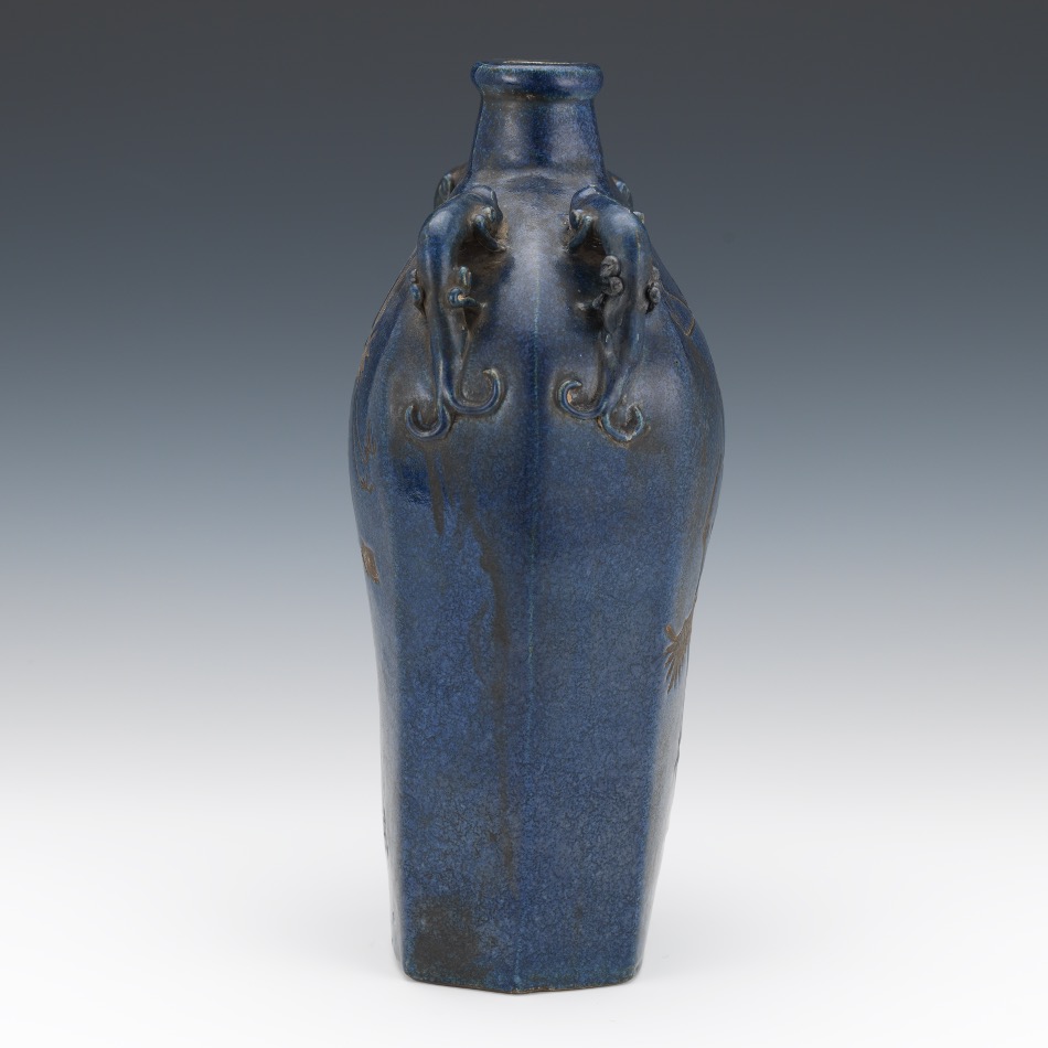 Chinese Mottled Blue Glazed Vase - Image 5 of 8