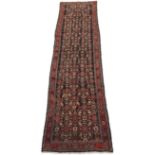 Semi-Antique Fine Hand-Knotted Mahal Long Runner