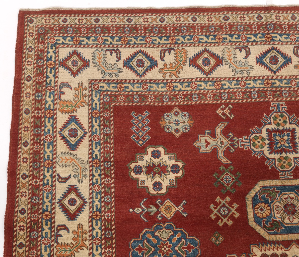 Fine Hand-Knotted Caucasian Kazak Carpet - Image 4 of 5