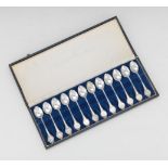 Twelve Vintage Sterling Silver Zodiac Spoons, Franklin Mint, in Presentation Box