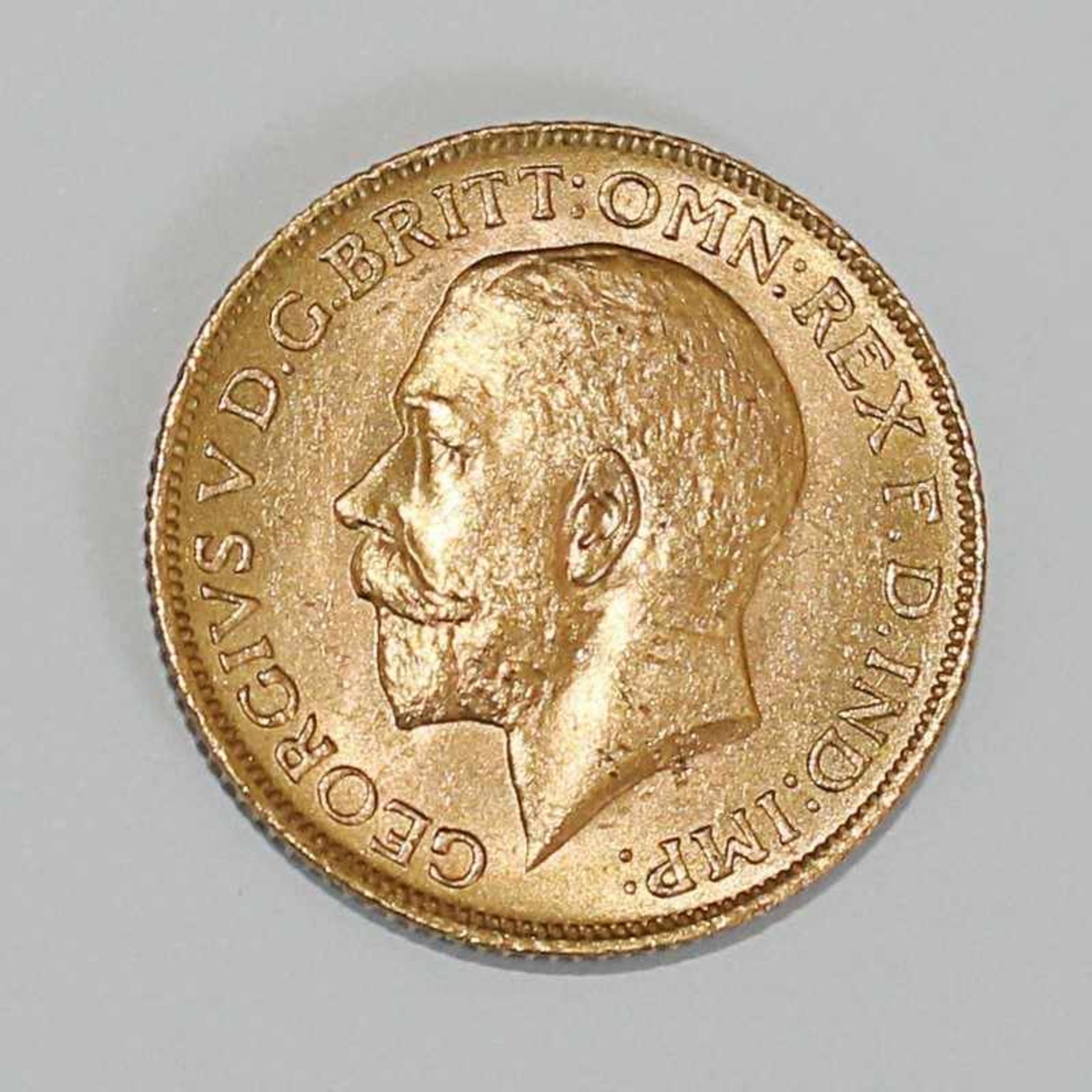 Gold England - 1 Sovereign 1911 Georg V, D 22mm, G 7,9g, vz