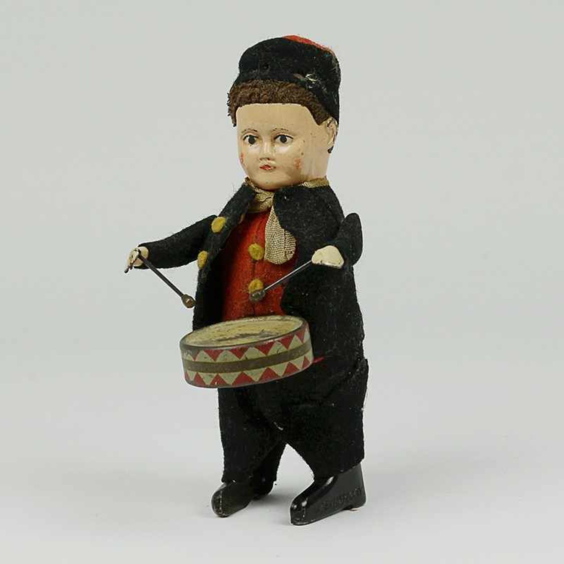 Schuco - Blechspielzeug Tanzfigur "Trommler", gem. Schuco Patent, Made in Germany, Vorkrieg,