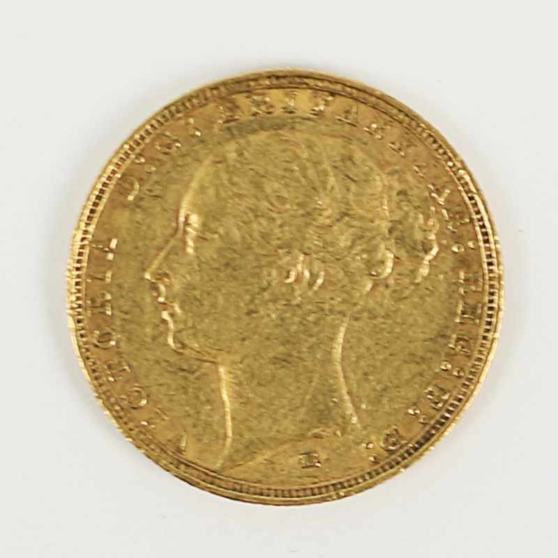 Gold England - 1 Sovereign 1884 Victoria, M, D 22 mm, G 7g, vz