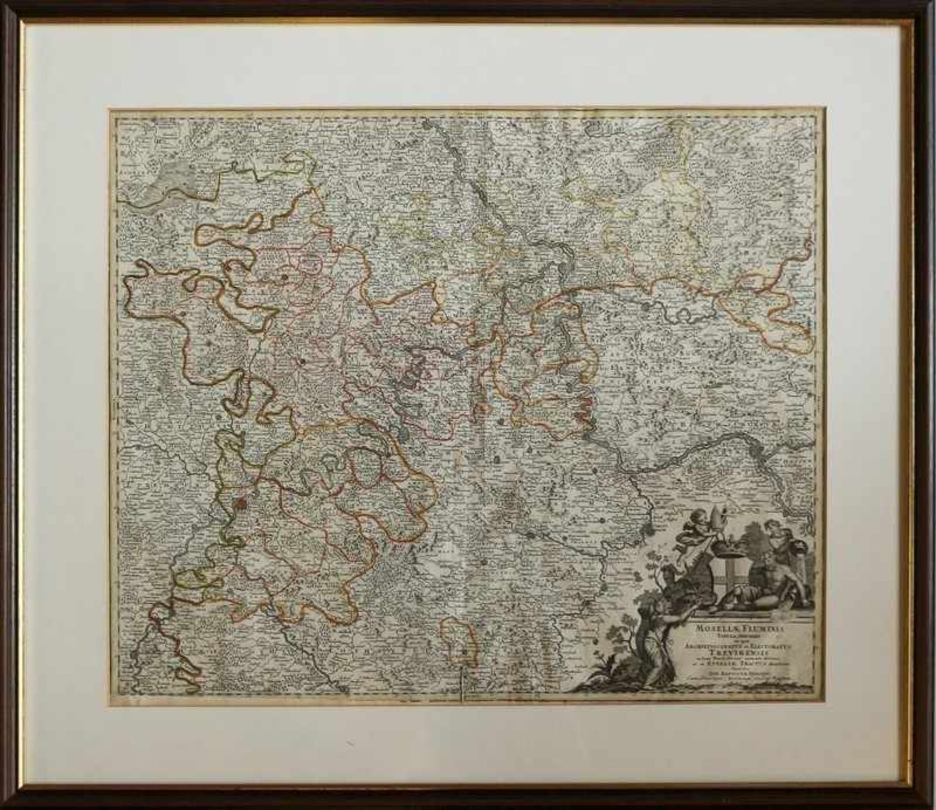Karte - Homann, Johann Baptist 1664 Oberkammlach-1724 Nürnberg, dtsch. Kartograph, Kupferstecher