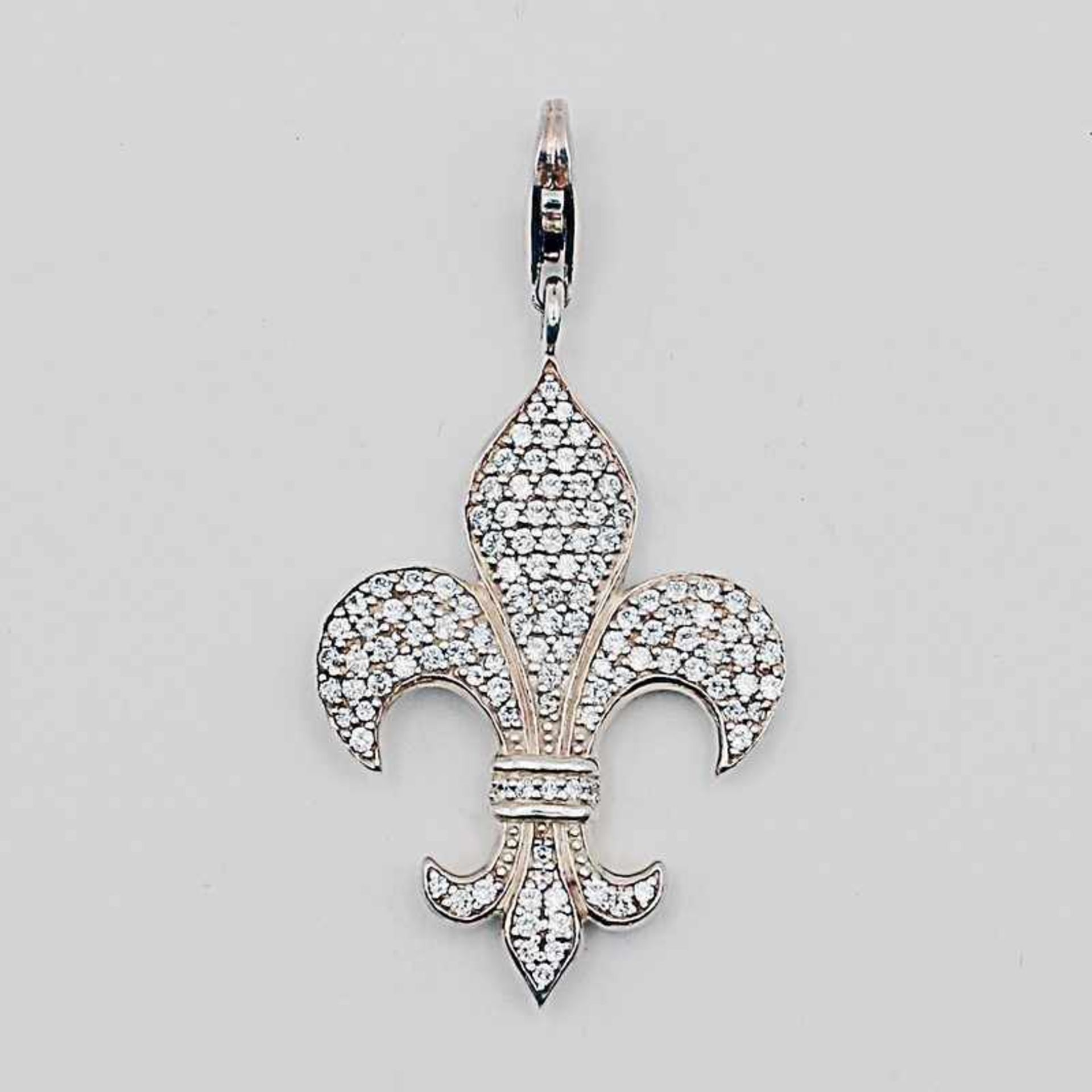 Thomas Sabo - Charm Si 925, gem., Lilie besetzt mit Zirkonia, Lca.4,7cm, Gca.6,62g