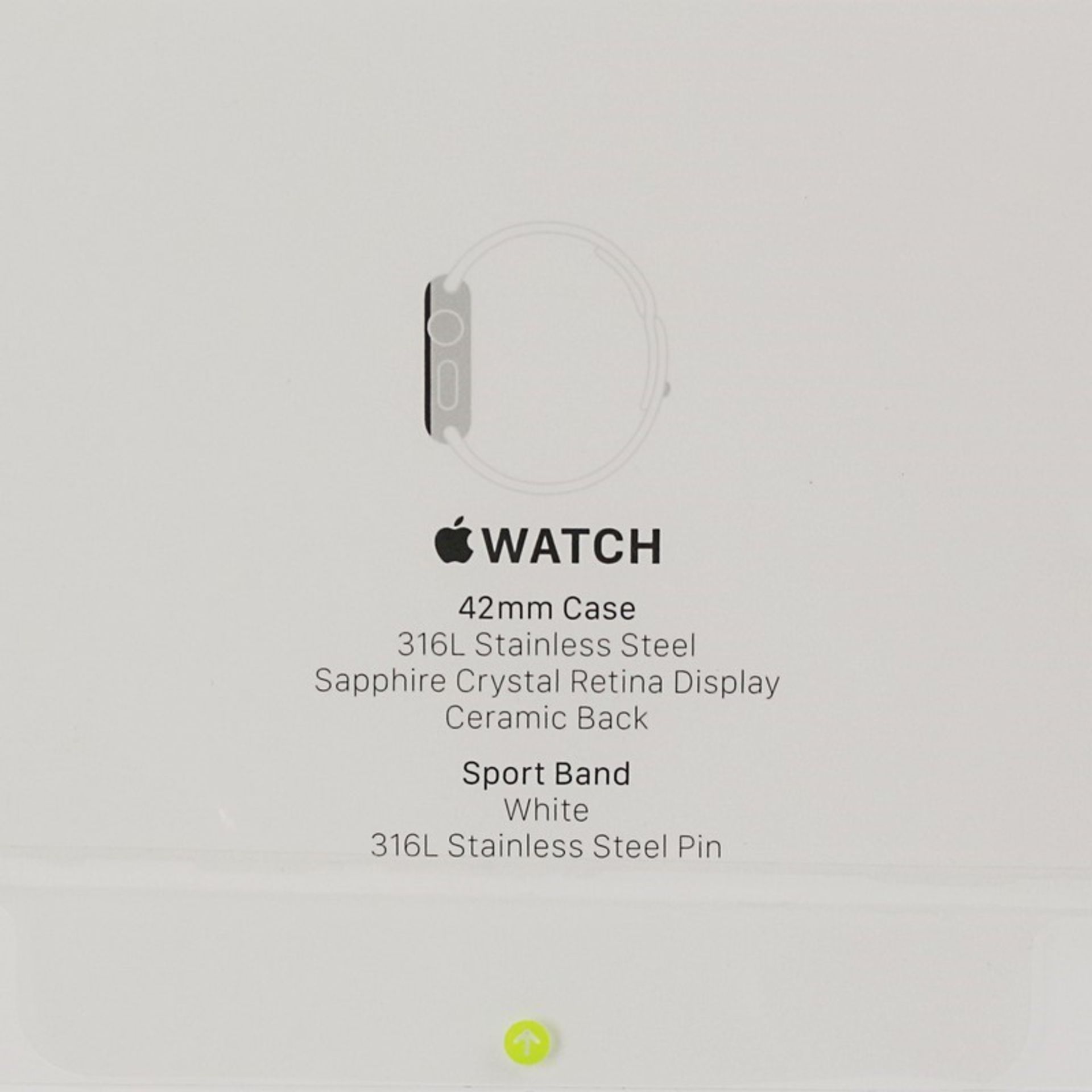 Unisexarmbanduhr - Apple Watch Designed by Apple in California, "MJ3V2B/A Apple Watch 42mm, SS White - Bild 2 aus 3