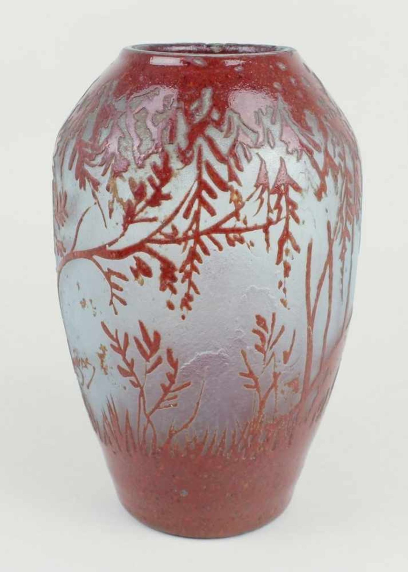 Legras - Vase um 1900/14, Jugendstil, Legras & Cie, Verreries de Saint-Denise, farbloses - Bild 4 aus 4