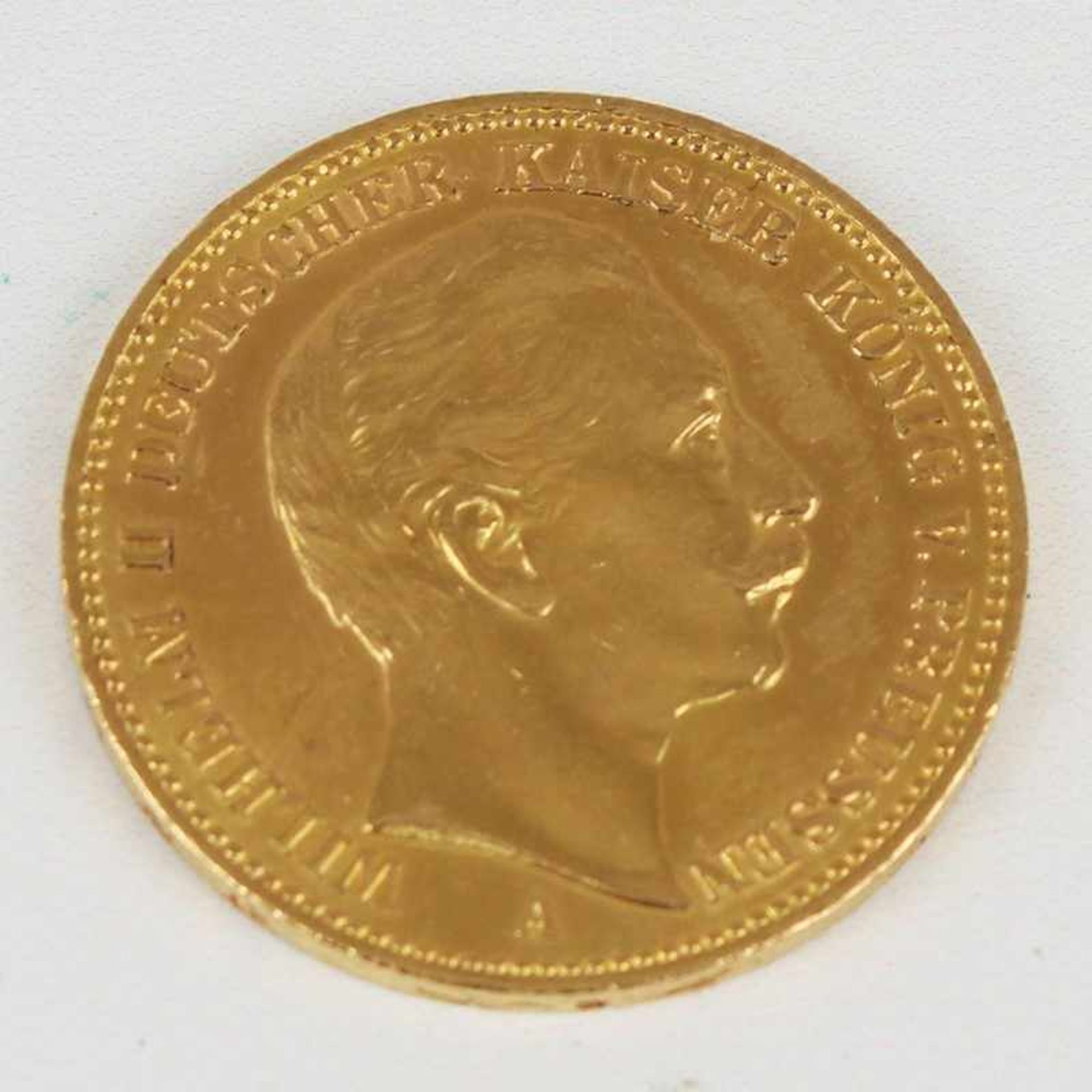 Gold - Preussen 20 Mark 1904 Wilhelm II Deutscher Kaiser König v. Preussen, A, D 2,1cm, G 7,94g, RK,