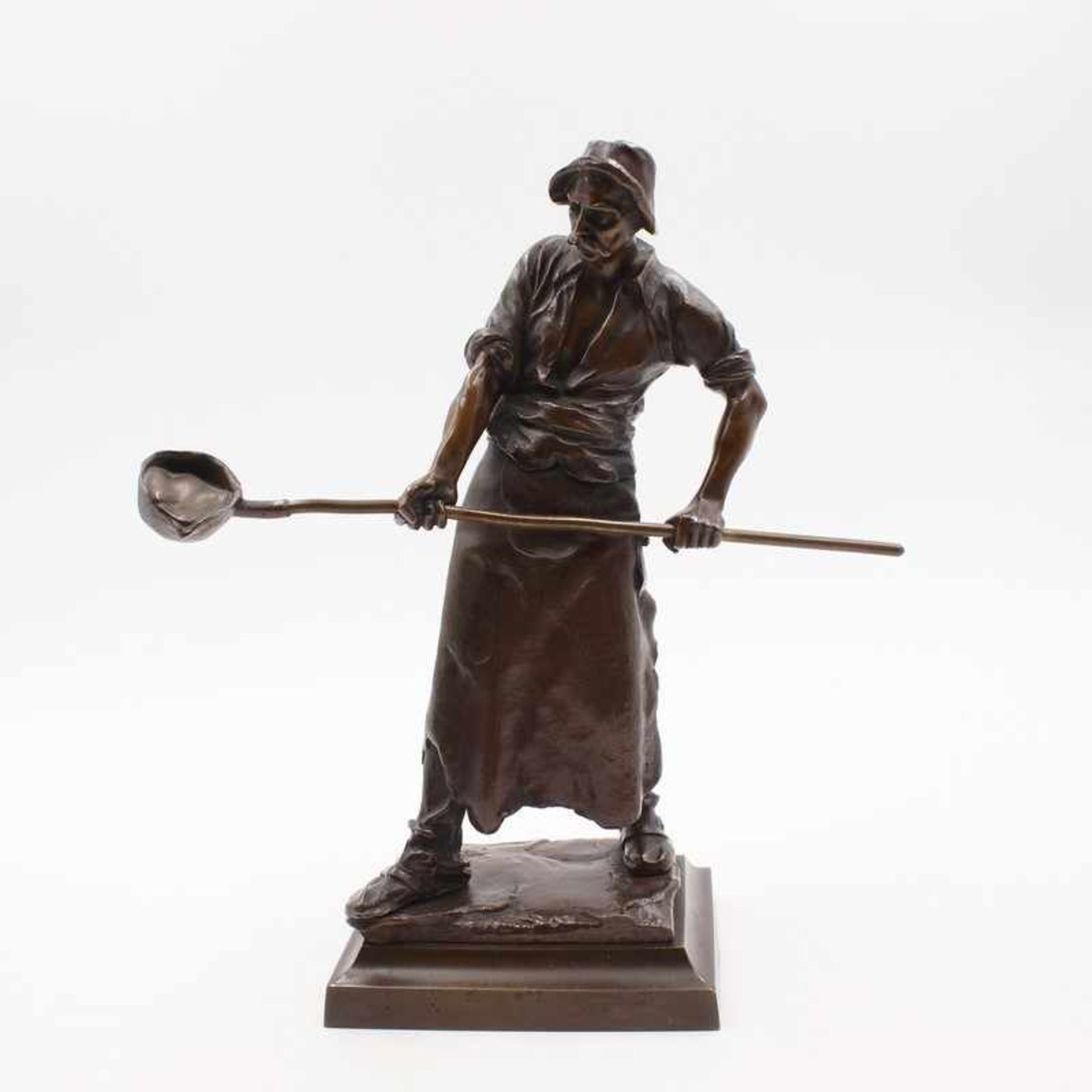 Höland, Constantin tätig 1890 - 1920, dt. Bildhauer, Bronze, patiniert, vollplastische Figur eines