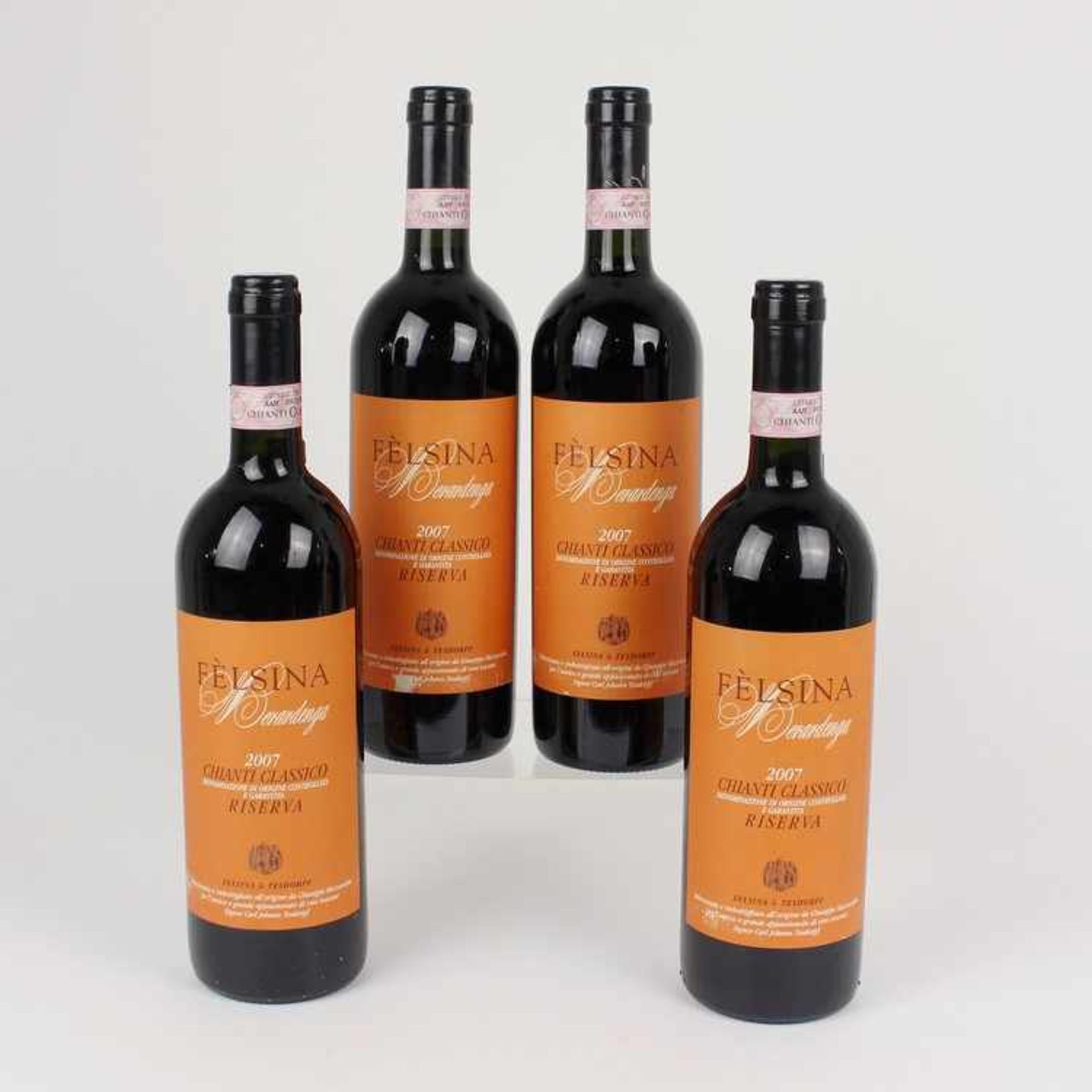 Rotwein4 Fl., Italien, Félsina, Chianti Classico Riserva 2007, 750 ml, 13,5 %, into neck