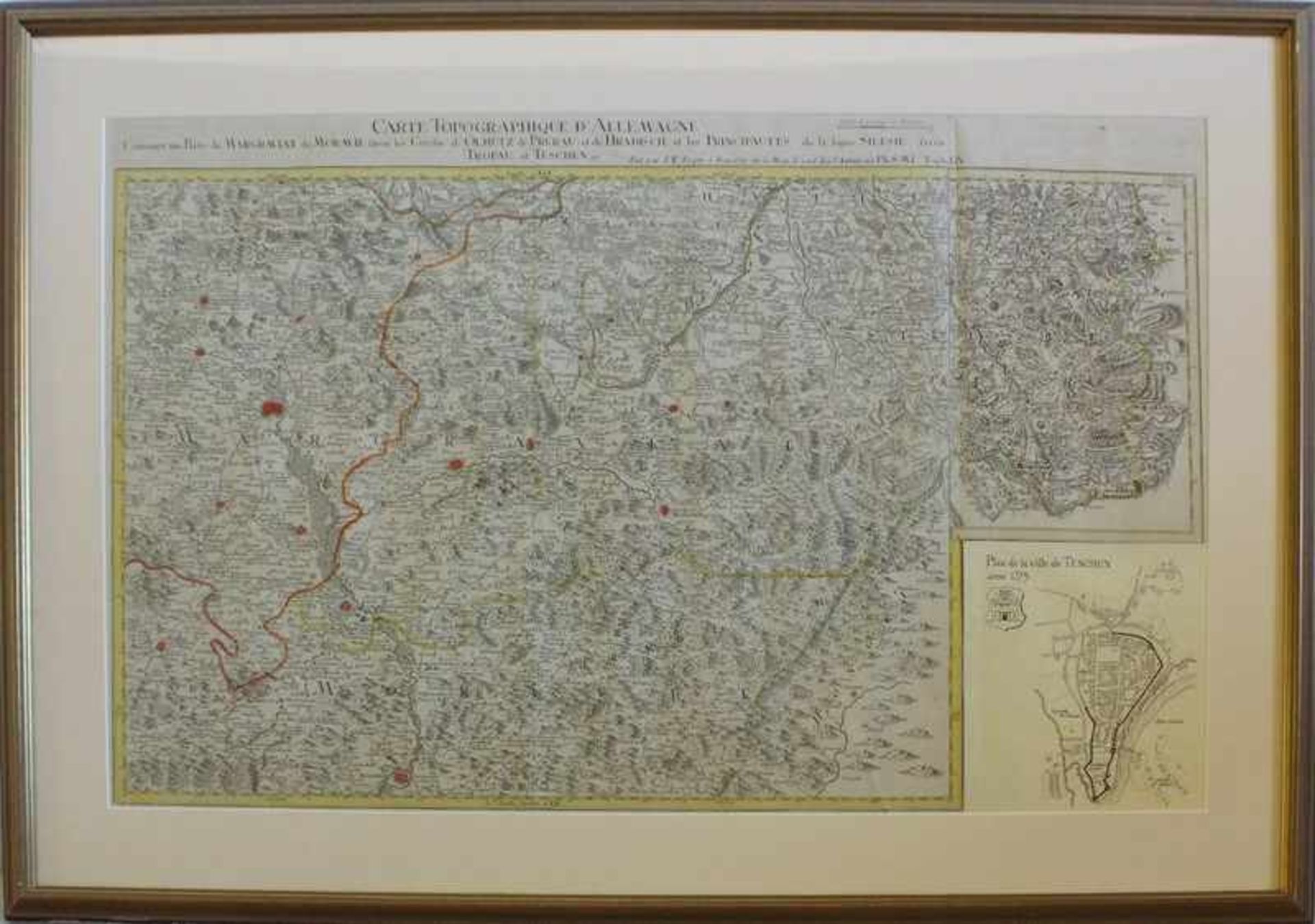Jaeger, Johann Wilhelm - Deutschland18.Jh., "Carte Topographique d'Allemagne..", Deutschlandkarte,