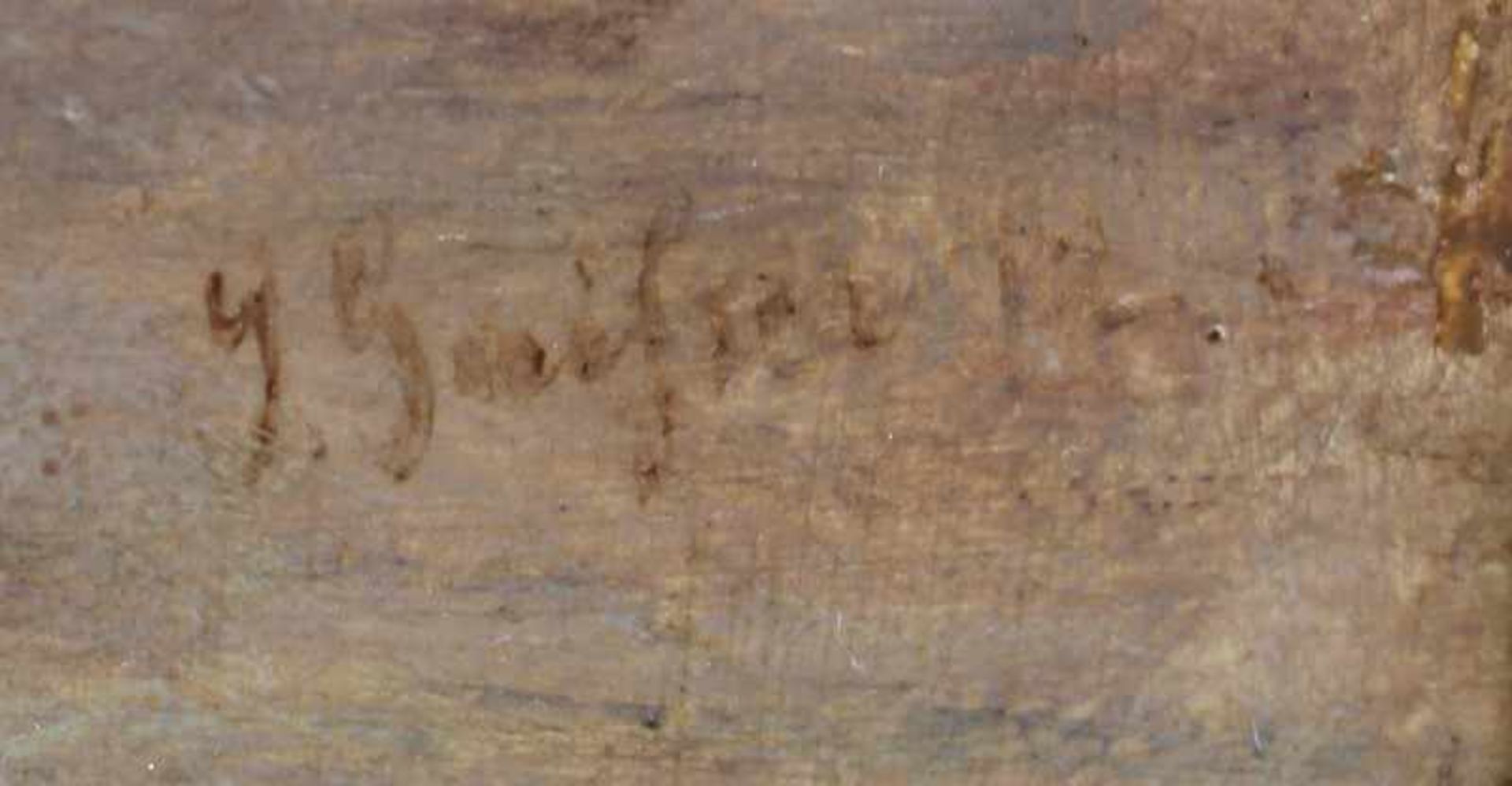 Unleserlich signiert2.H.19.Jh., "Der entdeckte Liebesbrief", Öl/Holz, feiner Farbauftrag, präziser - Bild 4 aus 5