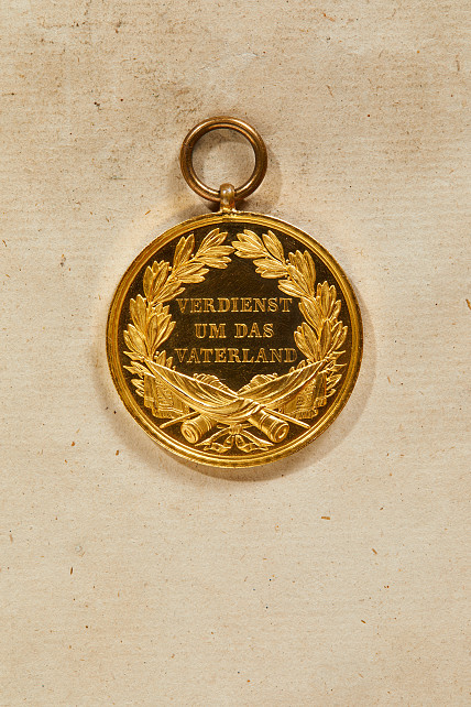 Orden & Ehrenzeichen Deutschland - Sachsen-Königreich : Goldene Militär St. Heinrichs - Medaille. - Image 2 of 3