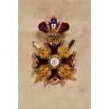 Ausländische Orden & Ehrenzeichen - Russland/Zarenreich : St. Stanislaus Orden 2. Klasse mit Krone