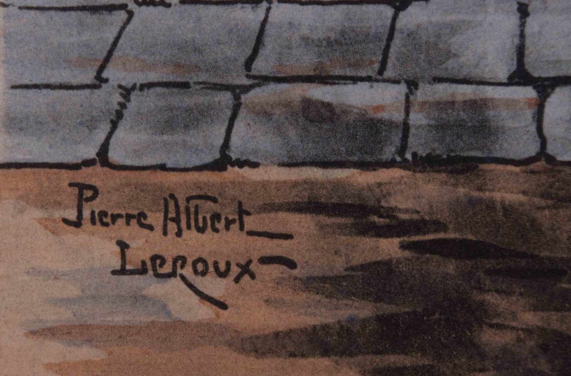 Pierre Albert LEROUX (1890-1959) "Garde Infanterie" Zeichnung-Aquarell, weißgehöht, Bütten, 24,7 - Bild 5 aus 6