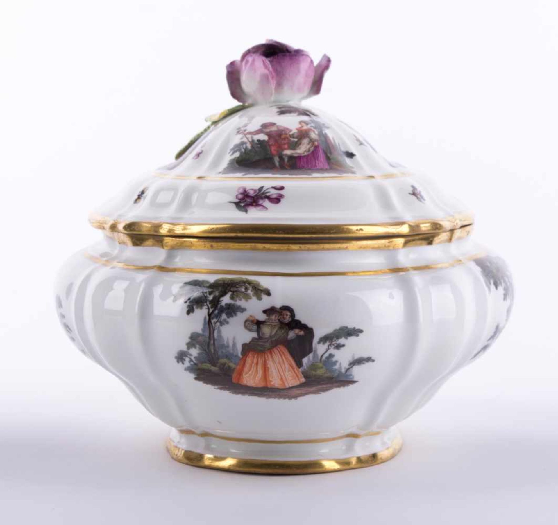 Höfische Prunkterrine Meissen um 1740 / Courtly Decoration tureen, Meissen, about 1740 Modell von - Bild 2 aus 7